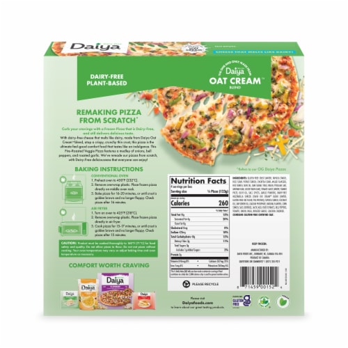 Daiya Dairy Free Gluten Free Fire Roasted Vegetable Pizza