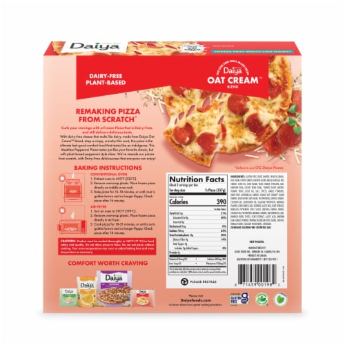 Daiya Dairy Free Gluten Free Meatless Pepperoni Vegan Frozen Pizza