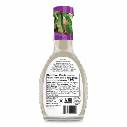 Daiya Dairy Free Homestyle Ranch Vegan Salad Dressing Perspective: back