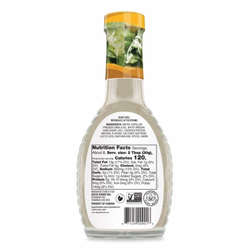 Daiya Dairy Free Creamy Caesar Vegan Salad Dressing Perspective: back