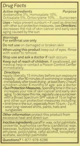 Sun Bum Premium Sunscreen Face Stick SPF 30 Perspective: back