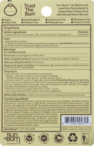 Sun Bum® Sunscreen Lip Balm Variety Pack SPF 30 Perspective: back