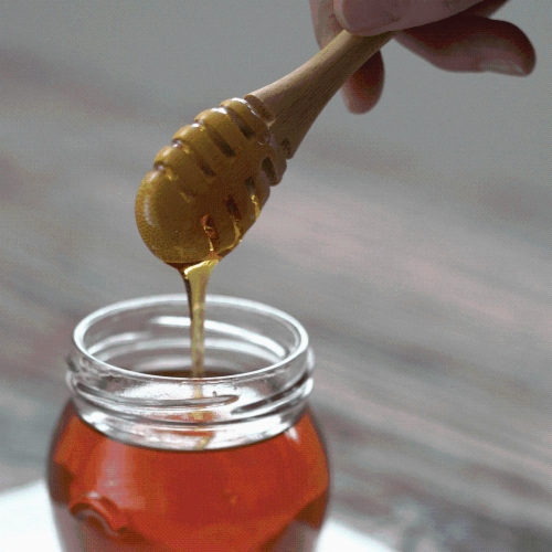 Organic Bamboo Honey Dipper Perspective: back