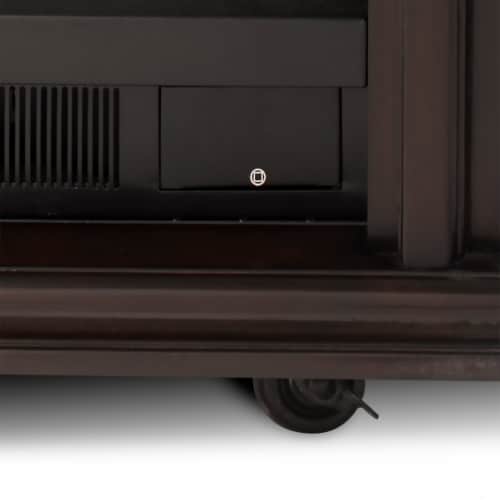 Pleasant Hearth Sheridan Mobile Infared Fireplace - Espresso Perspective: back