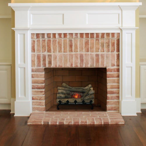 Pleasant Hearth Electric Crackling Log Perspective: back