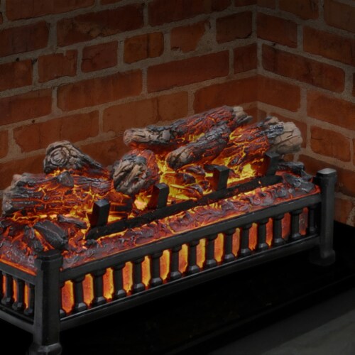 Pleasant Hearth Electric Log Insert Perspective: back