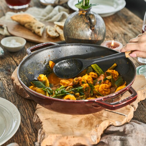 Staub Cast Iron 4.5-qt Perfect Pan - Grenadine Perspective: back