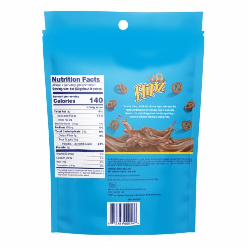 Flipz Milk Chocolate Covered Pretzels 7.5 oz Ralphs