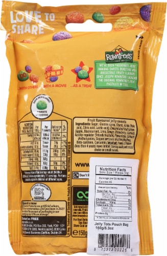 Rowntree's® Jelly Tots® Pouch Perspective: back