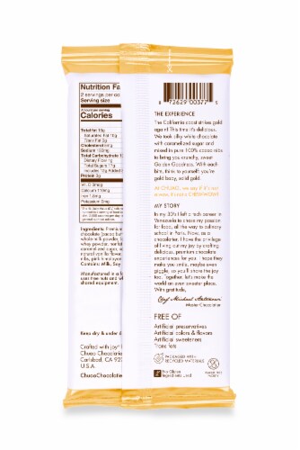 Chuao Chocolatier® Golden Goodness Milk Bar Perspective: back
