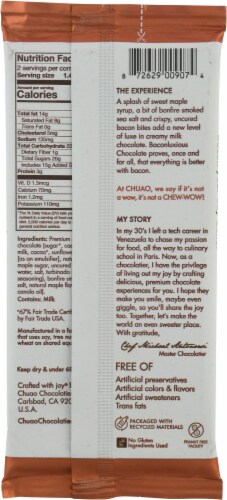Chuao Chocolatier Maple Bacon Bar Perspective: back