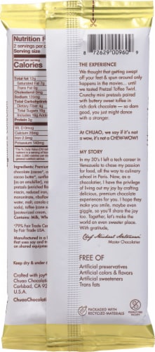 Chuao Chocolatier® Pretzel Toffee Twirl™ Bar Perspective: back