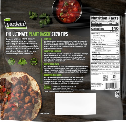 Gardein® Ultimate Plant-Based® Ste'k Tips Perspective: back