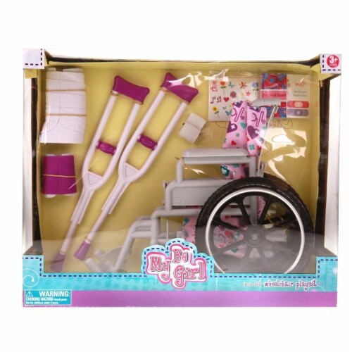 Be My Girl 18" Doll Wheelchair Playset Perspective: back
