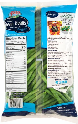 Pero Family Farms Snipped Green Beans Perspective: back