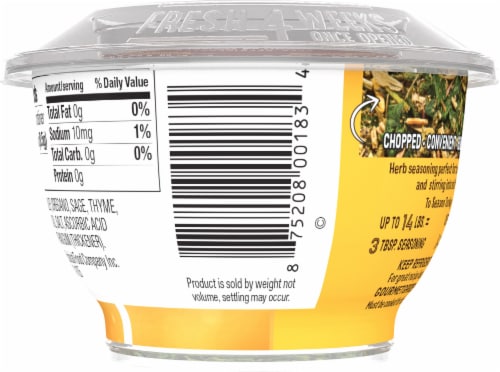 Gourmet Garden™ Poultry Herb Seasoning Perspective: back