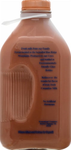 Homestead Creamery Wholesome Nutritious Chocolate Milk Perspective: back