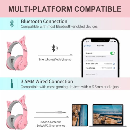Edifier G5BT CAT Wireless Bluetooth Wired Cat Ear Gaming