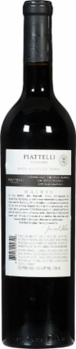 Piattelli Vineyards Premium Malbec Red Wine Perspective: back