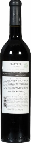 Piattelli Vineyards Premium Malbec Red Wine Perspective: back