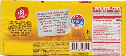 Bauducco® Chocolate Wafer Cookies Perspective: back