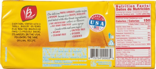 Bauducco® Vanilla Wafer Cookies Perspective: back