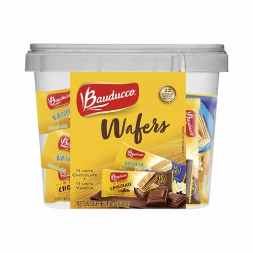 Bauducco Vanilla & Chocolate Wafers Perspective: back