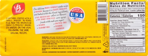 Bauducco® Chocolate Wafer Cookies Perspective: back