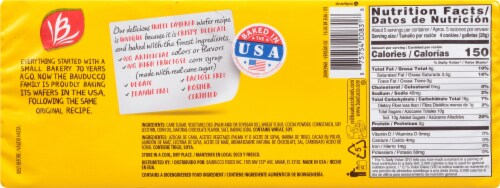Bauducco® Chocolate Wafer Cookies Perspective: back