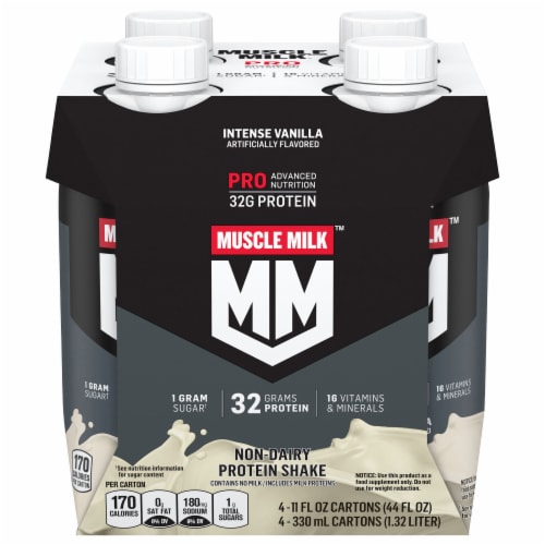 Muscle Milk® Pro Series Non-Dairy Intense Vanilla Protein Shake Multipack Perspective: back