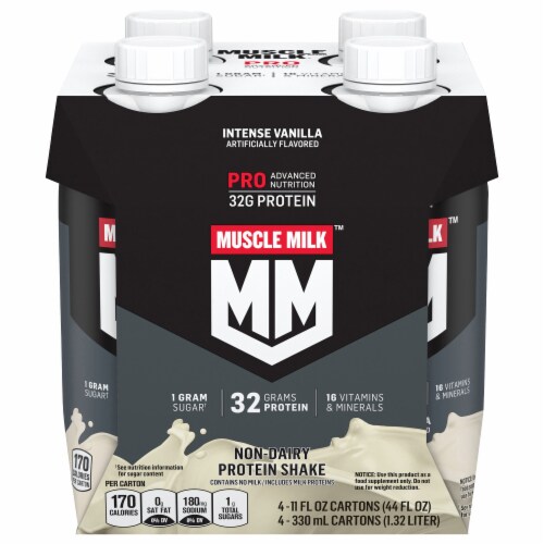 Muscle Milk® Pro Series Non-Dairy Intense Vanilla Protein Shake Multipack Perspective: back