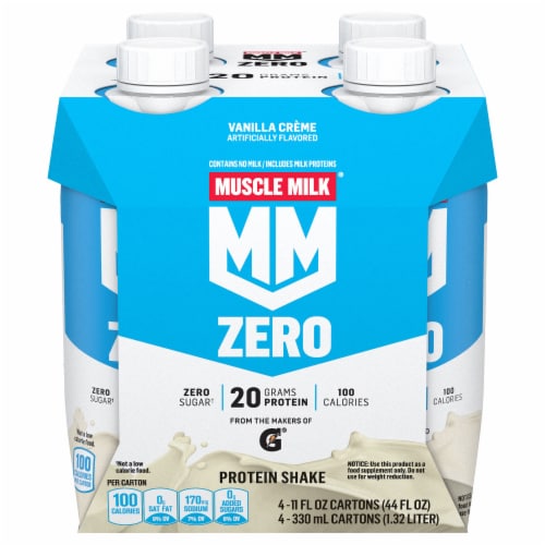 Muscle Milk® Non-Dairy Vanilla Creme Protein Shake Multipack Perspective: back