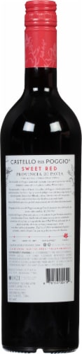 Castello Del Poggio Sweet Red Wine Perspective: back