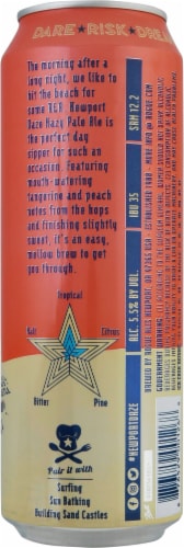 Rogue Newport Daze Hazy Pale Ale Beer Single Can Perspective: back