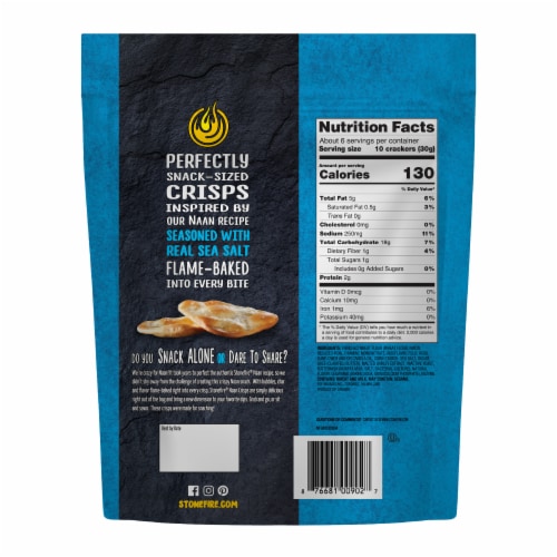 Stonefire® Sea Salt Naan Crisps Perspective: back