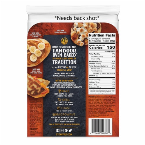 Stonefire® Original Naan Family Pack Perspective: back