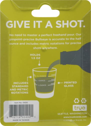 True Fabrications One Shot Shot Glass - Clear Perspective: back