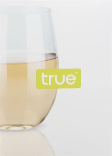 True Flexi Dine Out Clear Plastic Wine Glass Perspective: back