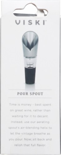 Viski Professional Aerating Wine Pour Spout Perspective: back