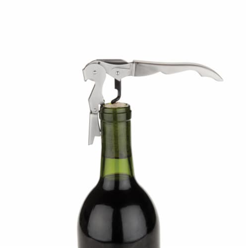 True Fabrications Stainless Steel Doubled Hinged Corkscrew Perspective: back