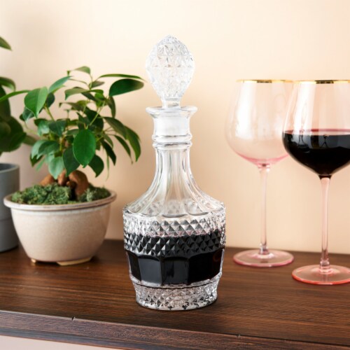 TwineÂ® Crystal Vintage Decanter Perspective: back