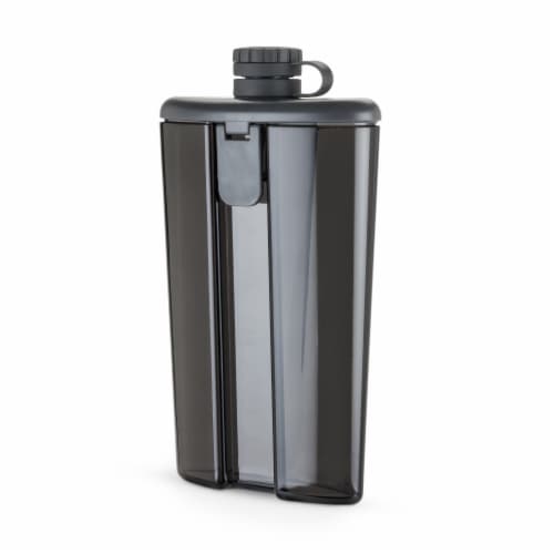 True Fabrications HOST® Easy-Fill Flask - Gray Perspective: back