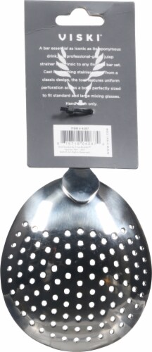 Viski Professional Stainless Steel Julep Strainer Perspective: back