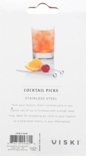 Viski® Stainless Steel Cocktail Picks Perspective: back