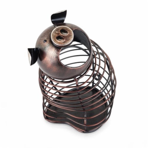 Oink™ Pig Cork Holder by True Perspective: back