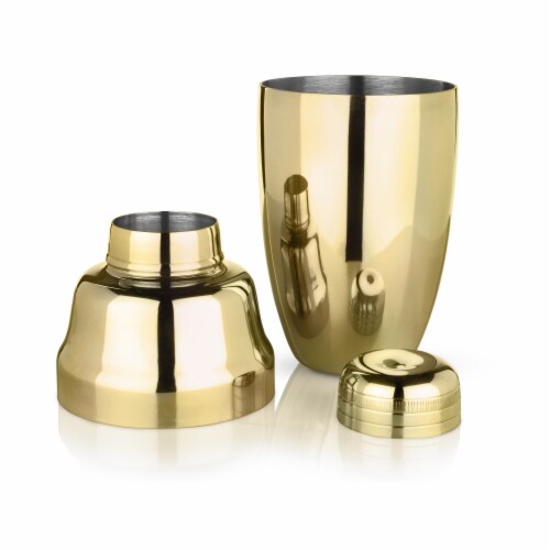 Gold Heavyweight Cocktail Shaker by Viski® Perspective: back