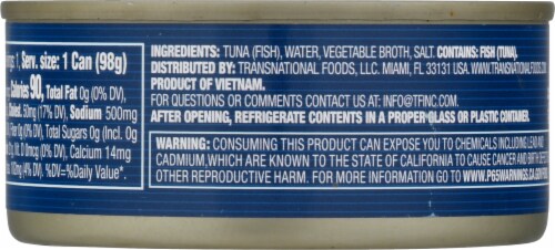 Pampa® Chunck Light Tuna In Water Perspective: back