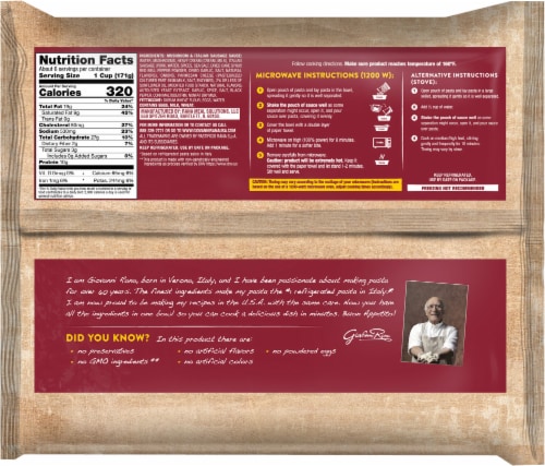 Giovanni Rana™ Sausage Mushroom Fettuccine Signature Meal Kit Perspective: back