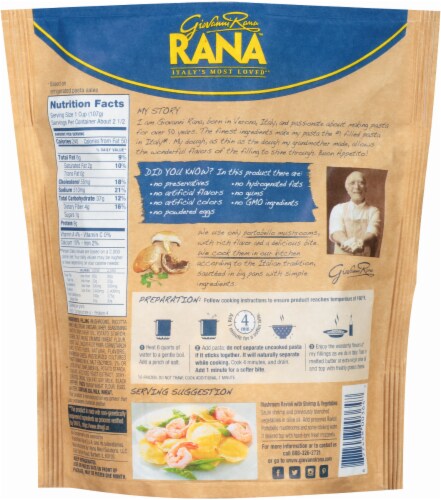 Giovanni Rana Mushroom Ravioli Perspective: back