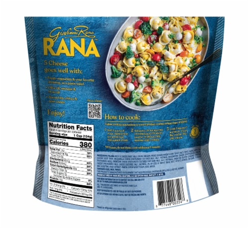 Giovanni Rana™ Family Size 5 Cheese Tortellini Perspective: back